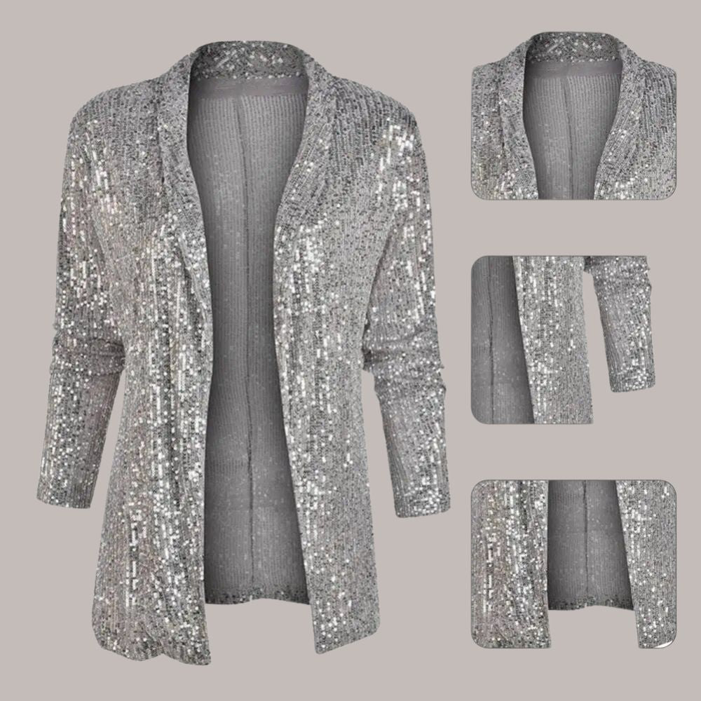 Bianca - Glitzerblazer mit entspannter Passform