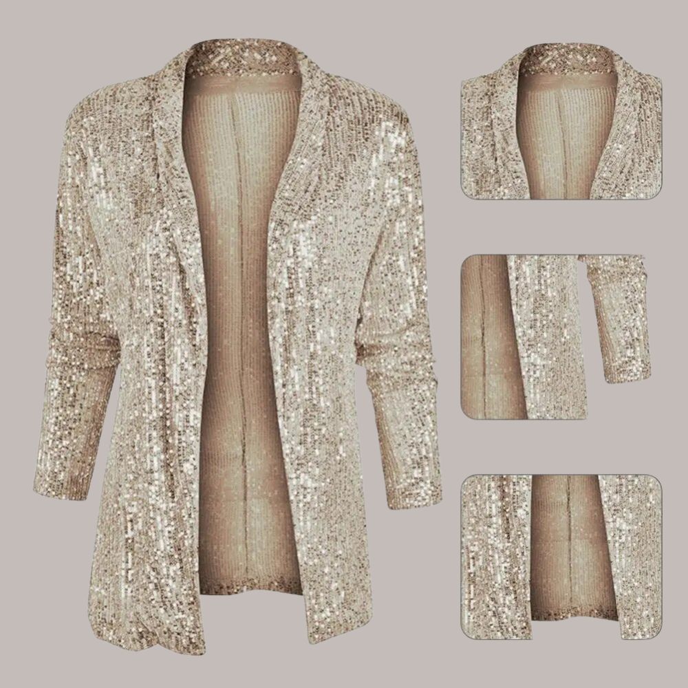 Bianca - Glitzerblazer mit entspannter Passform