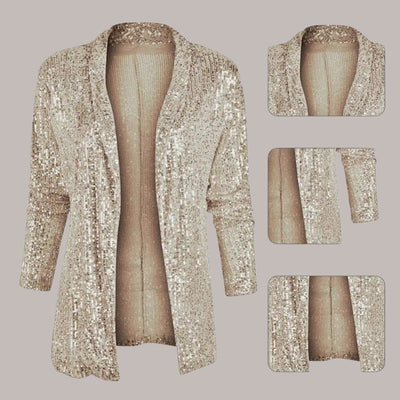 Bianca - Glitzerblazer mit entspannter Passform