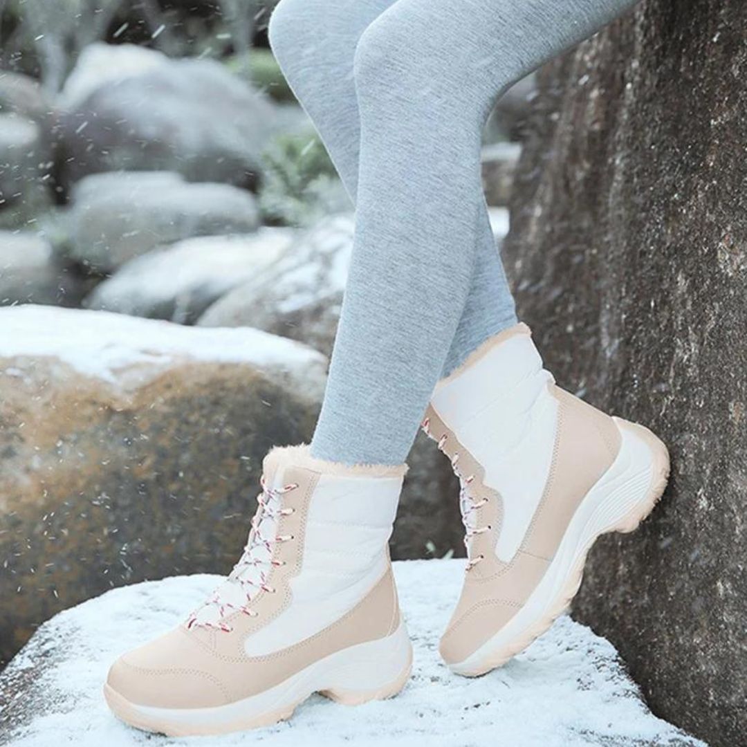 Hazel - Winterstiefel mit Plateau und Plüschfutter