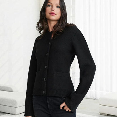 Faith - Klassischer Cardigan mit Knopfleiste