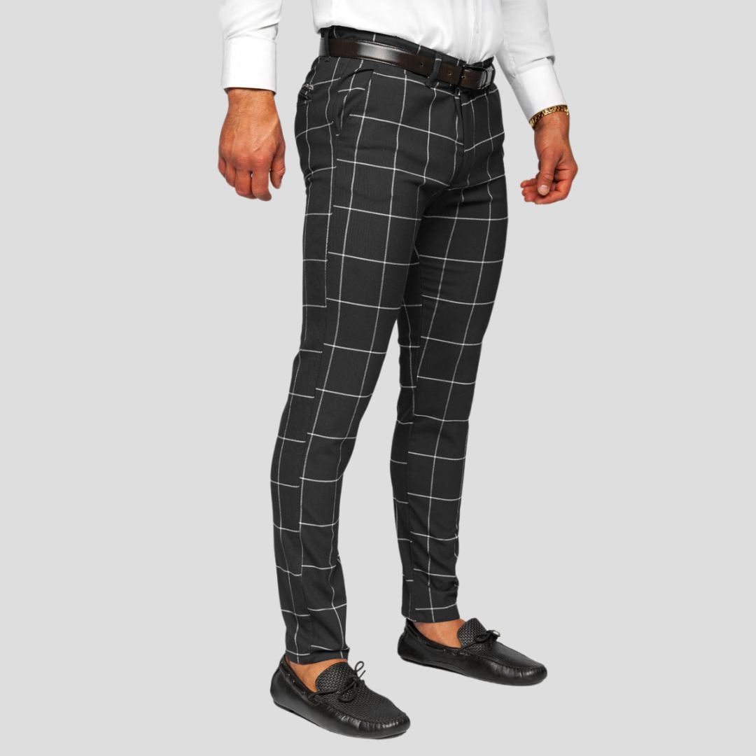 Mason - Moderne Slim-Fit-Karohose mit lässiger Eleganz