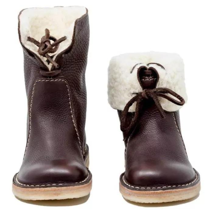 Felix - Winterfeste Schnürstiefel mit Fleece-Bündchen