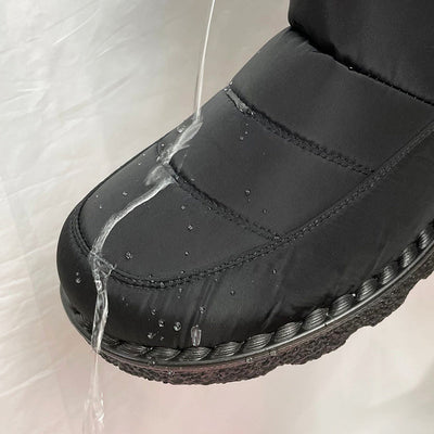 Brighton - Gesteppte Schneestiefel mit Kunstfellbesatz