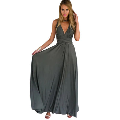 Seraphina - Vielseitiges Plissee-Maxikleid in Mehreren Stilen