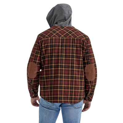 Bradford - Gefütterte Flanelljacke mit Kapuze