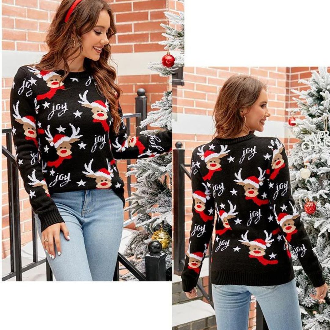 Noelle - Festlicher Pullover mit Weihnachtsmotiv