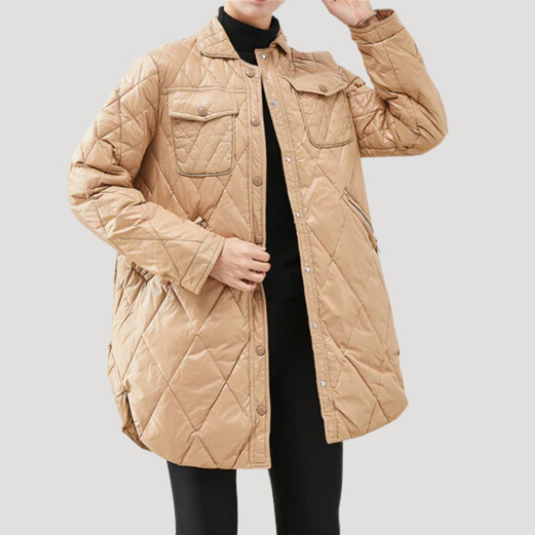 Victoria - Gesteppte Puffer-Jacke mit Reißverschlussdetails