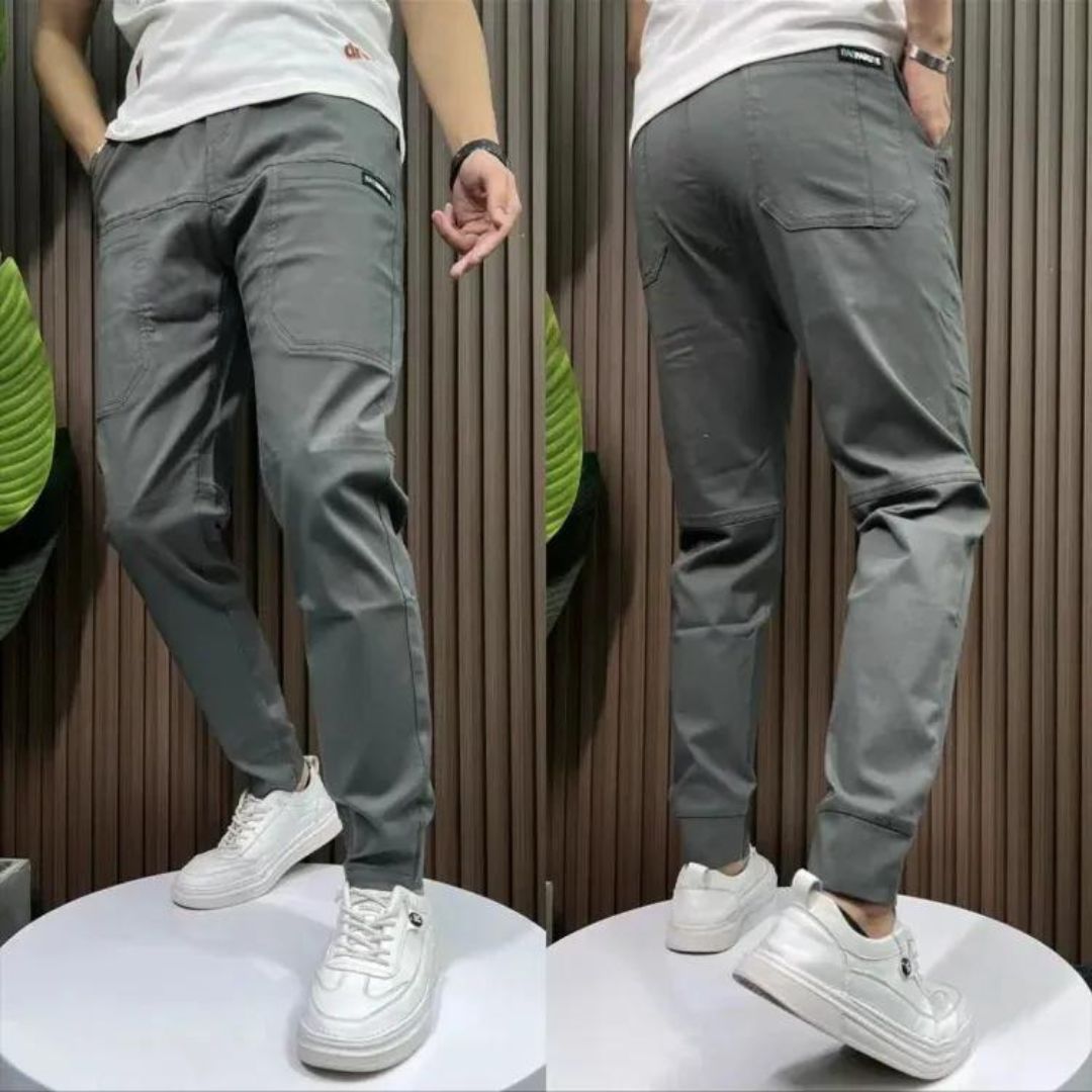 Felix - Zeitgenössische Slim-Fit-Hose mit Nutztaschen