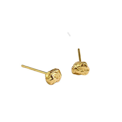 Mia - Geformte Goldstecker-Ohrringe