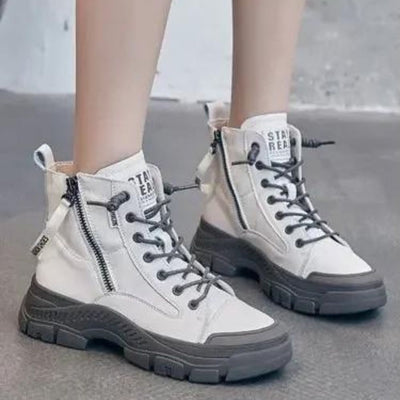 Sierra - High-Top-Sneakerstiefel mit seitlichem Reißverschluss