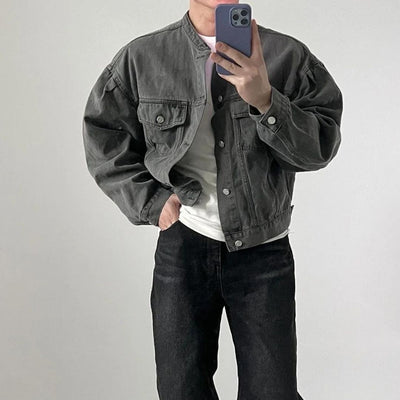 Elliot - Boxy Fit Jeansjacke im Washed-Look