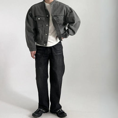 Elliot - Boxy Fit Jeansjacke im Washed-Look