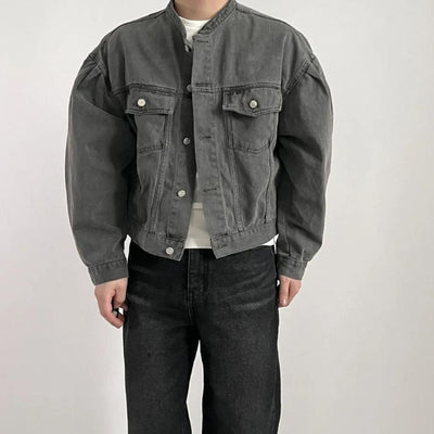 Elliot - Boxy Fit Jeansjacke im Washed-Look