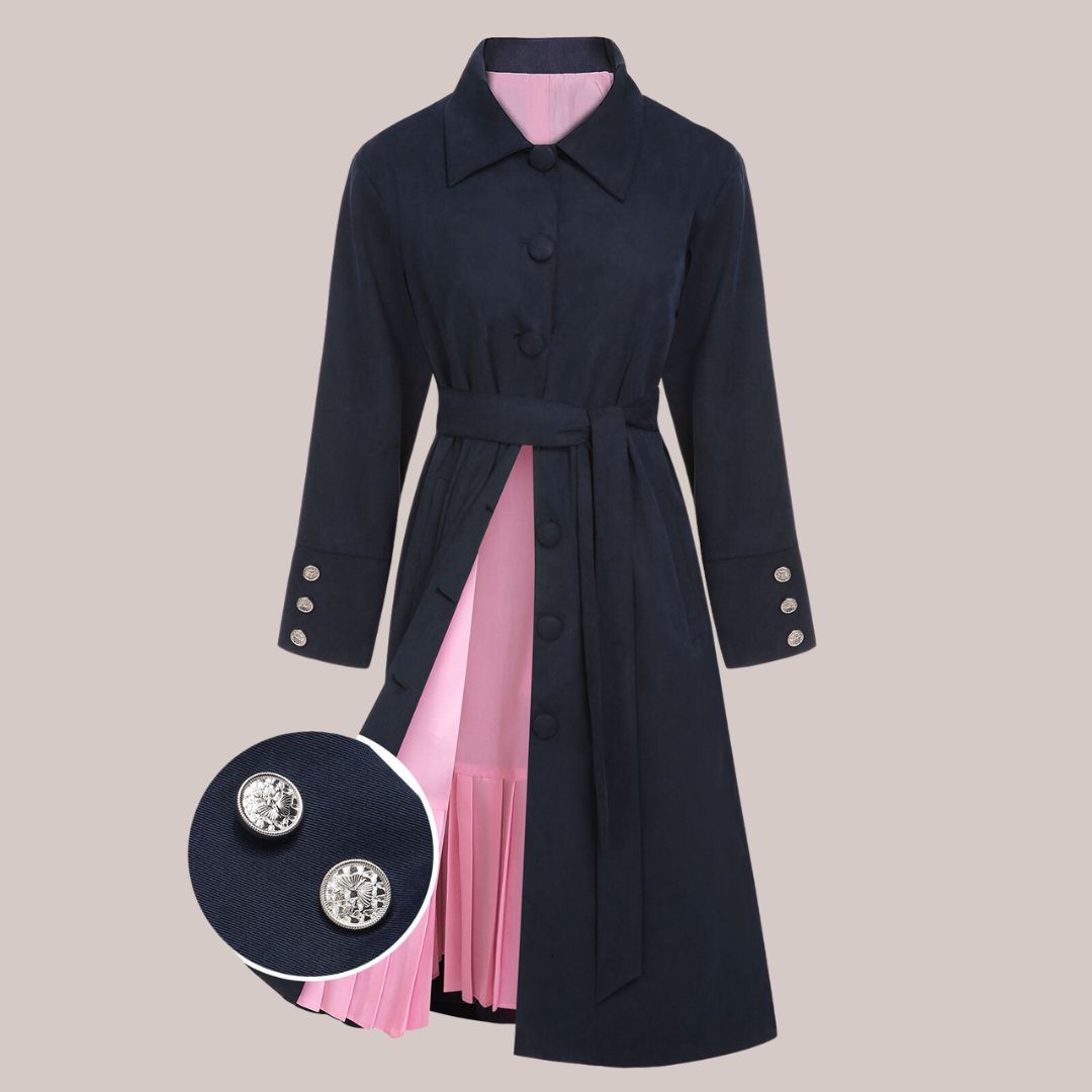 Felicity - Trenchcoat mit Gürtel und Knopfdetail am Ärmel