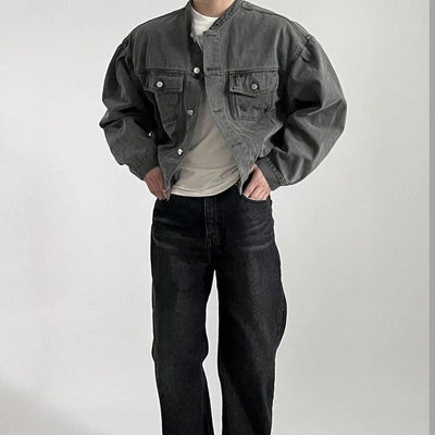 Elliot - Boxy Fit Jeansjacke im Washed-Look