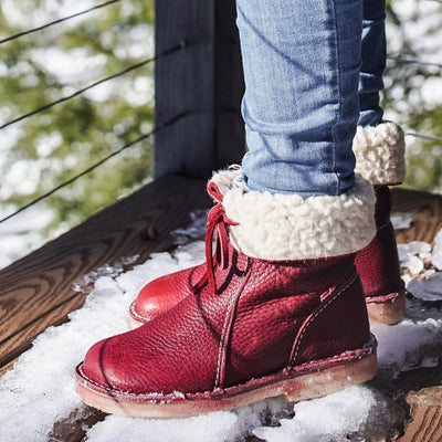 Felix - Winterfeste Schnürstiefel mit Fleece-Bündchen