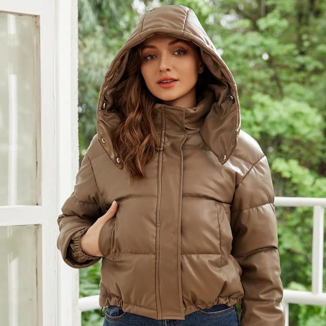 Mia - Kapuzen-Pufferjacke mit Taschendetail