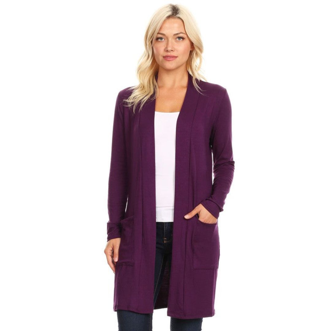 Seraphina - Long-Cardigan mit Taschendetail