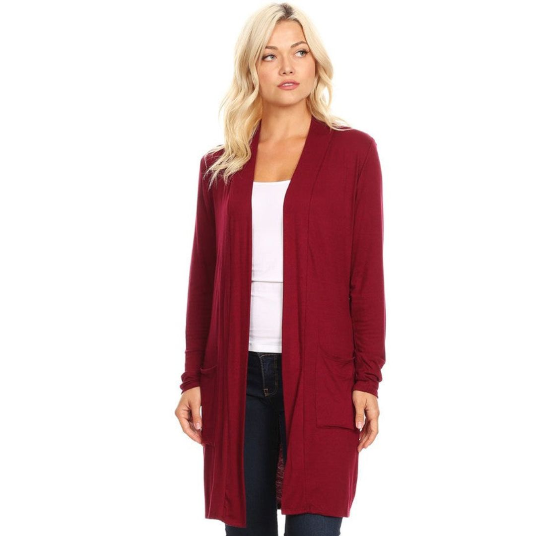 Seraphina - Long-Cardigan mit Taschendetail