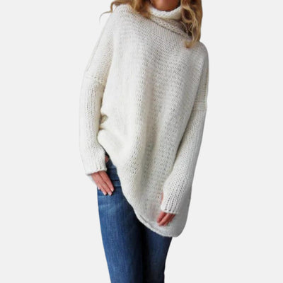 Samy - Oversized Strickpullover mit Kragen