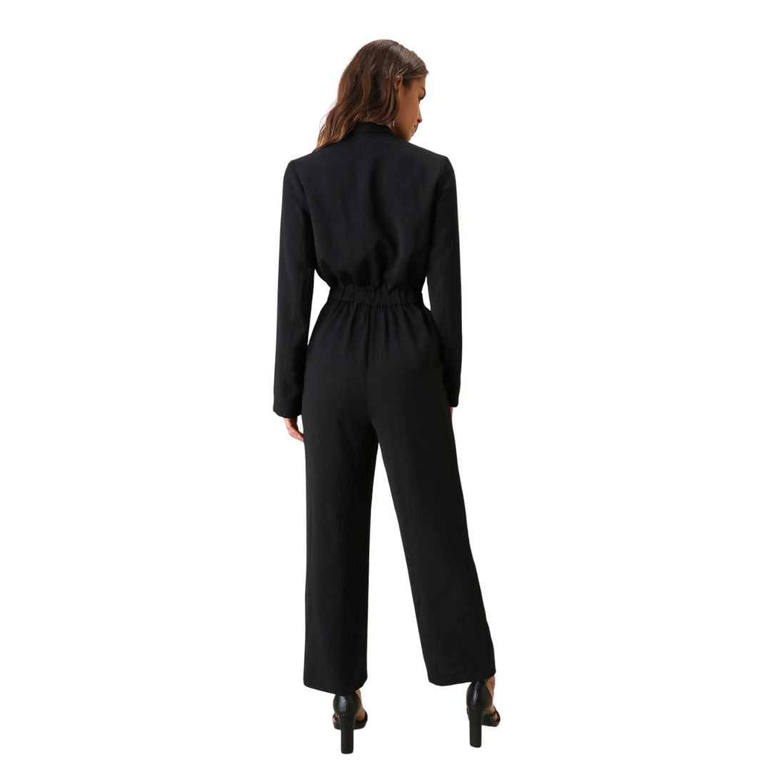 Genevieve - Eleganter Weitbein-Jumpsuit mit betonter Taille