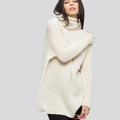 Samy - Oversized Strickpullover mit Kragen