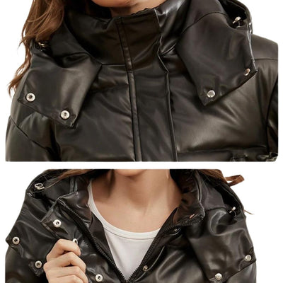 Mia - Kapuzen-Pufferjacke mit Taschendetail