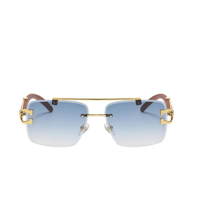 Raver - Piloten-Sonnenbrille mit goldenem Rahmen