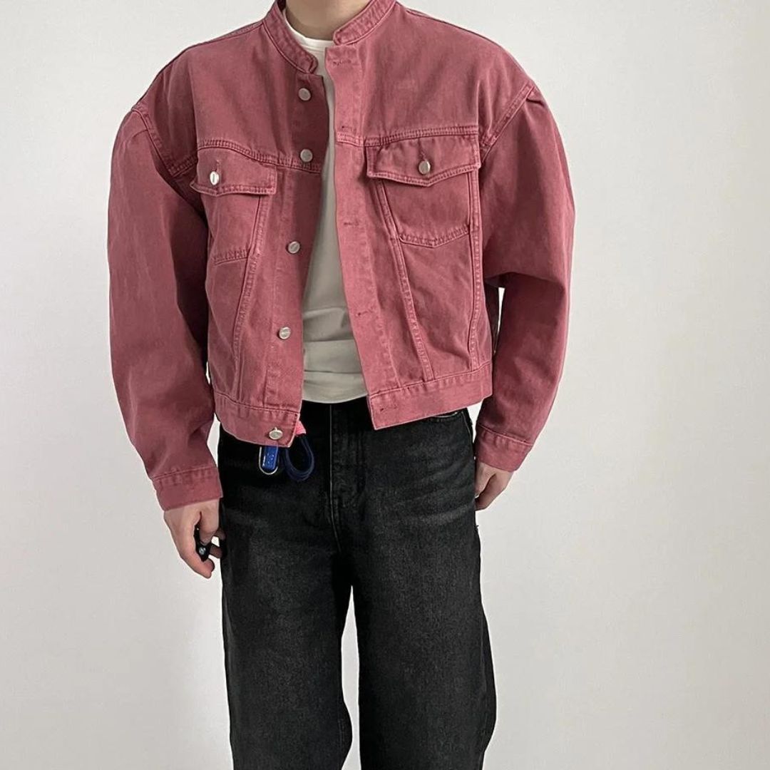 Elliot - Boxy Fit Jeansjacke im Washed-Look