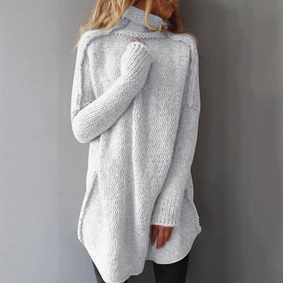 Samy - Oversized Strickpullover mit Kragen