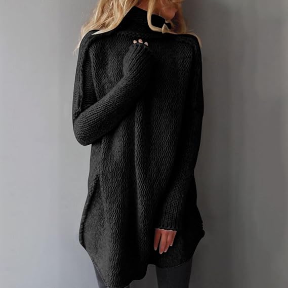 Samy - Oversized Strickpullover mit Kragen