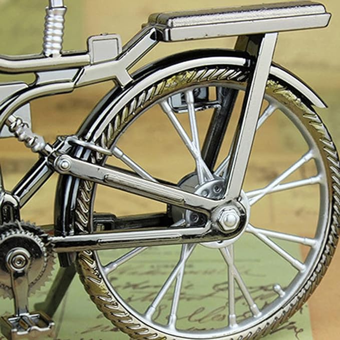 Zeith - Vintage Fahrrad-Form Tischuhr mit klassischem Design