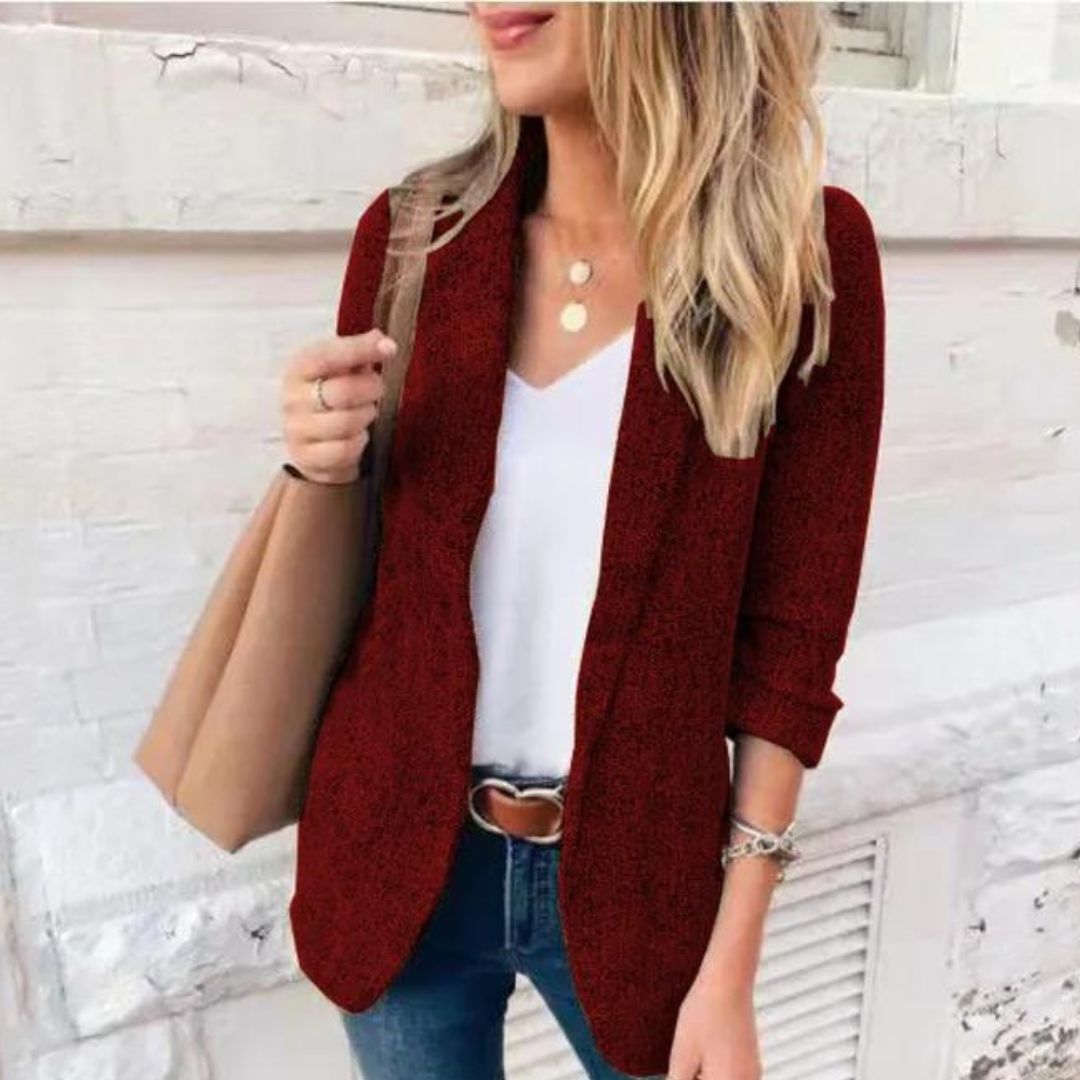 Olivia - Lässiger Bouclé-Blazer mit entspannter Passform