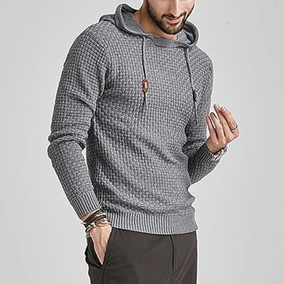 Ethan - Strukturierter Kapuzenpullover mit Kordelzugdetail