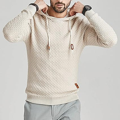 Ethan - Strukturierter Kapuzenpullover mit Kordelzugdetail