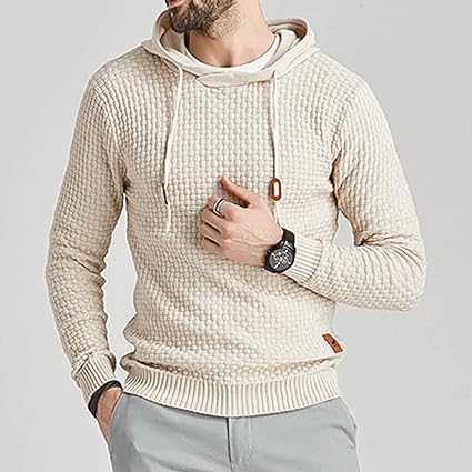 Ethan - Strukturierter Kapuzenpullover mit Kordelzugdetail