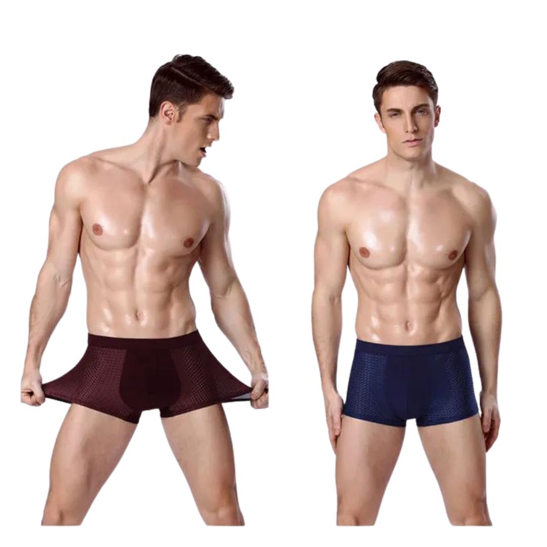 Ashton - Atmungsaktive Mesh-Boxershorts mit elastischem Bund