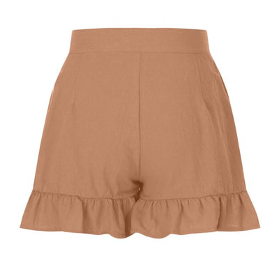 Emma - Shorts mit hoher Taille und gerüschtem Saum