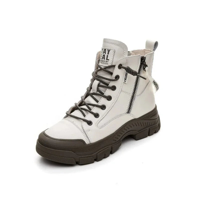 Sierra - High-Top-Sneakerstiefel mit seitlichem Reißverschluss