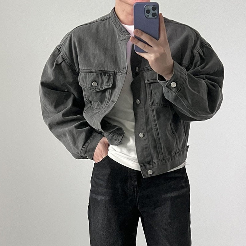 Elliot - Boxy Fit Jeansjacke im Washed-Look