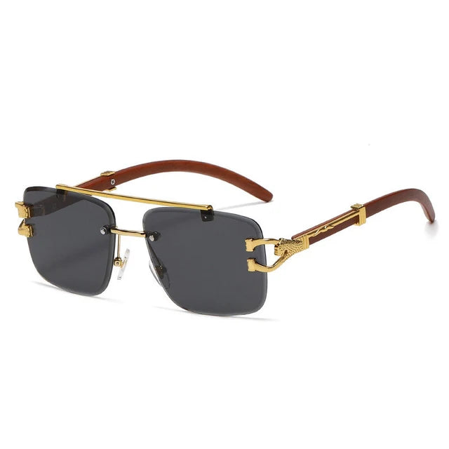 Raver - Piloten-Sonnenbrille mit goldenem Rahmen