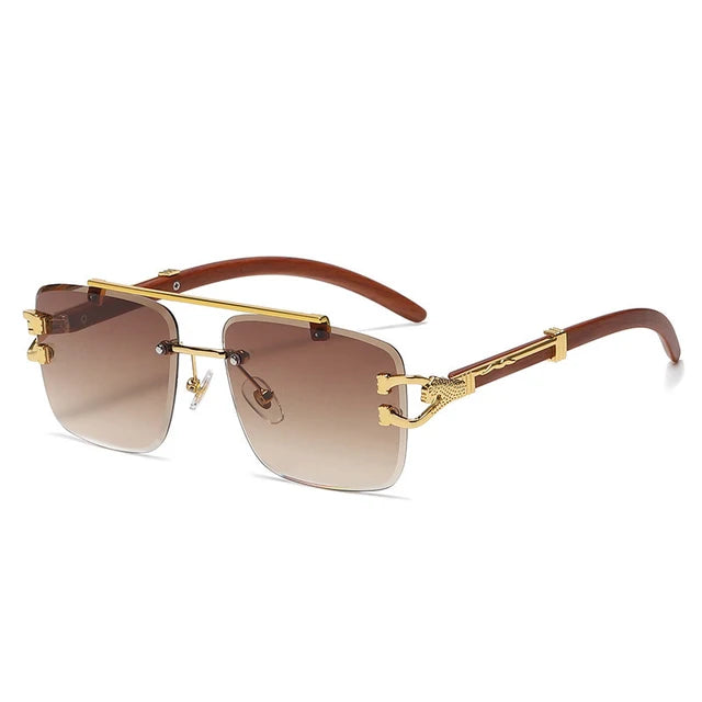 Raver - Piloten-Sonnenbrille mit goldenem Rahmen