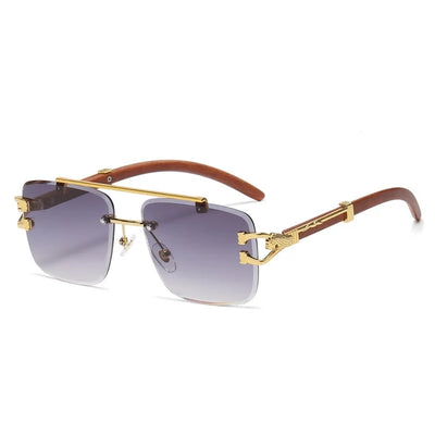 Raver - Piloten-Sonnenbrille mit goldenem Rahmen