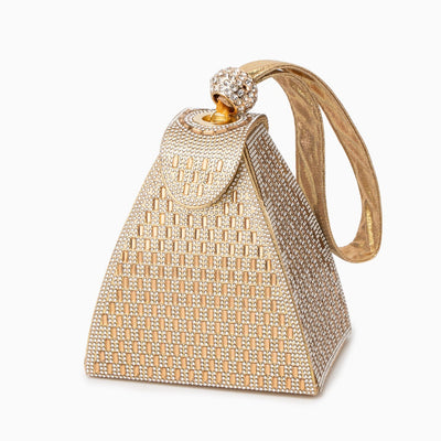 Mia - Crystal Pyramid Handtasche mit Magnetverschluss