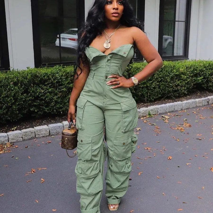 Naomi - Jumpsuit mit strukturiertem Bustier