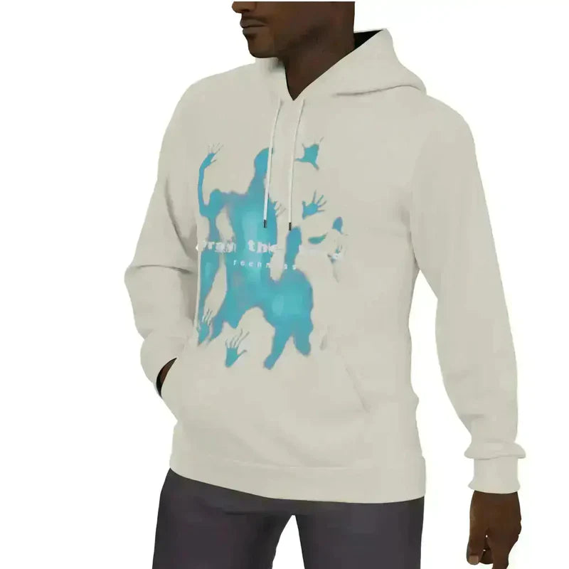 Joshua - Lässiger Hoodie mit grafischem Handabdruck-Design