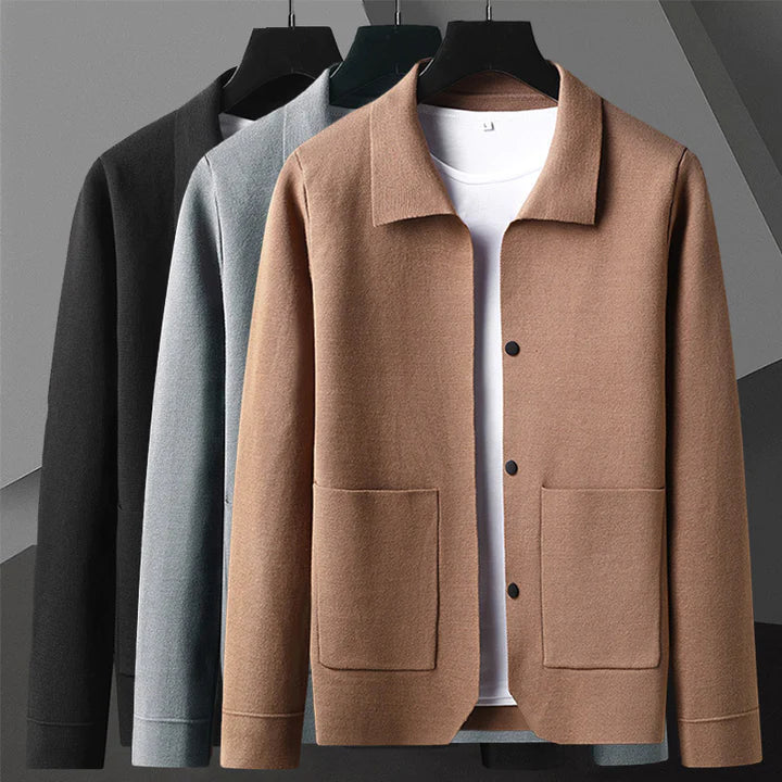 Grayson - Moderner Cardigan-Jacke mit strukturierten Taschen