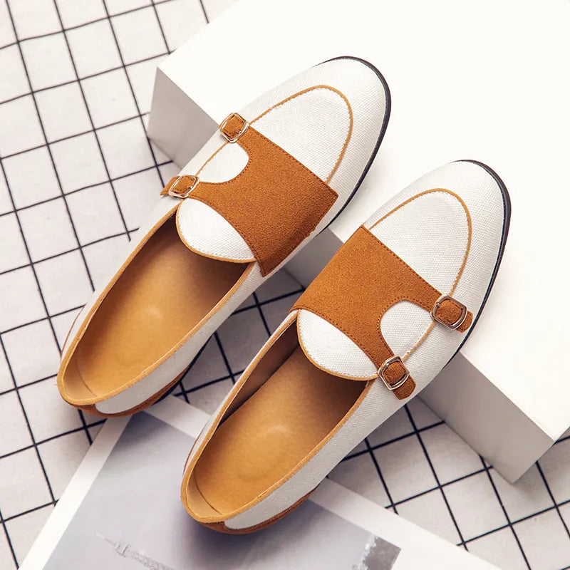 Madi - Canvas-Loafer mit Schnalle