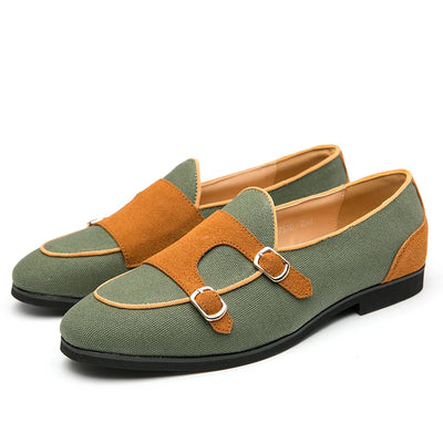 Madi - Canvas-Loafer mit Schnalle